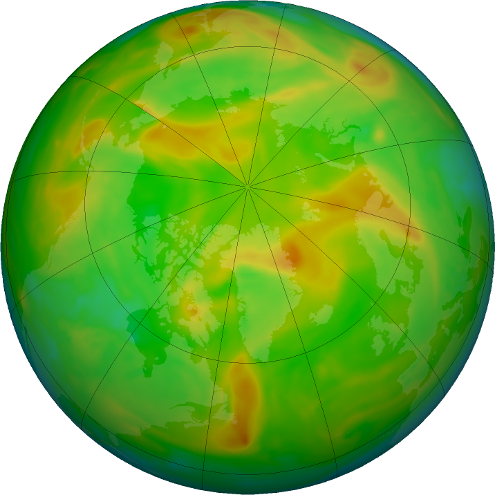 Arctic ozone map for 30 May 2023